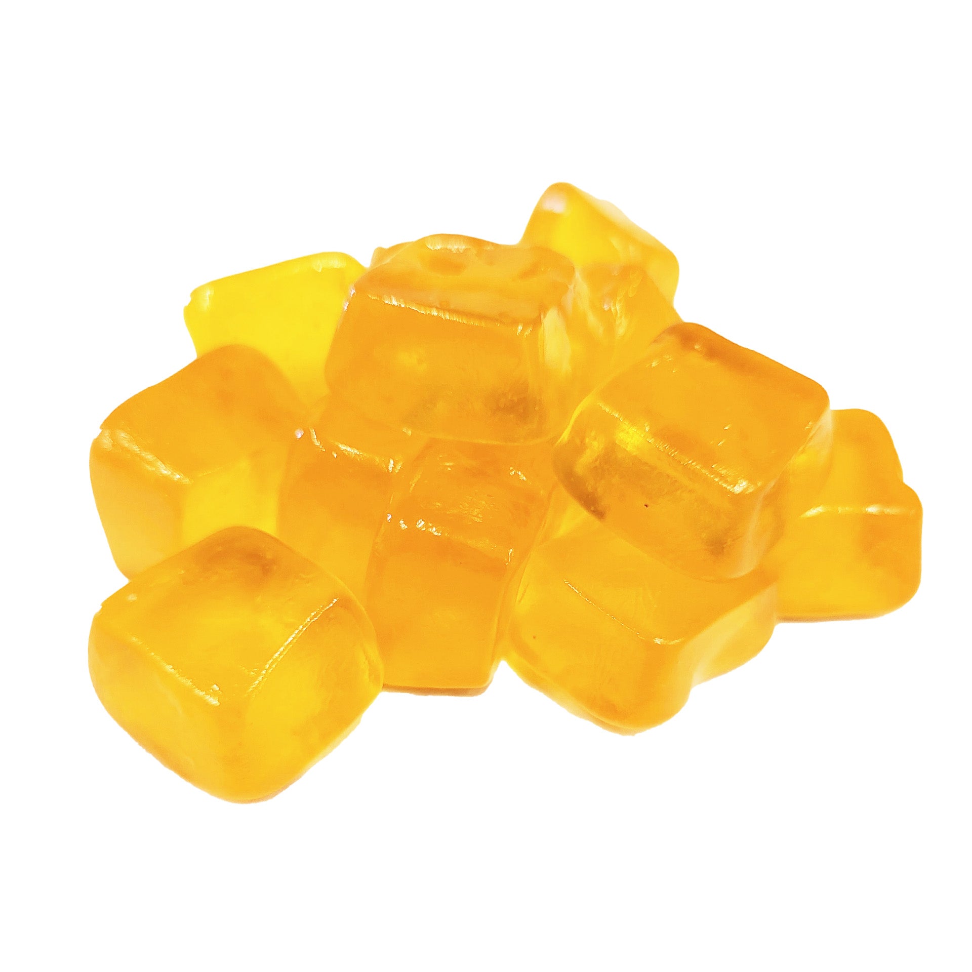 新品　164 GUMMYS Pineapple Yellow Ice Ber Melt & Pour Pineapple Gummy Cubes | Bulk Yellow Gummy Cubes