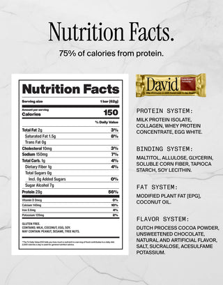 David Bar: Fudge Brownie (12pk)