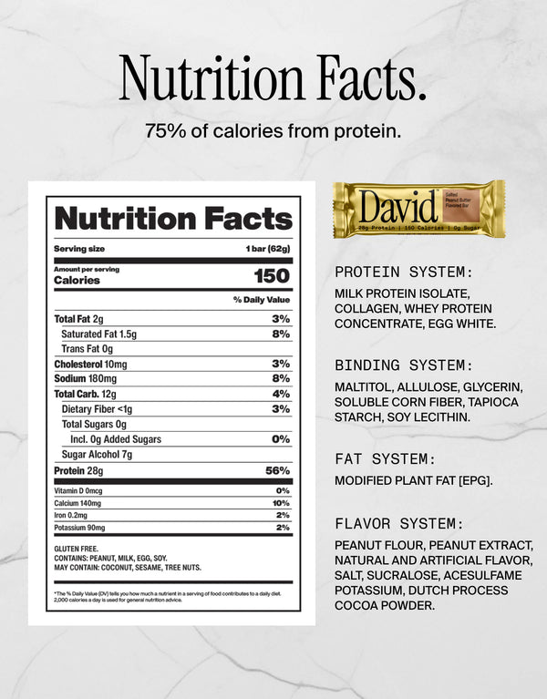 David Bar: Salted Peanut (12pk)