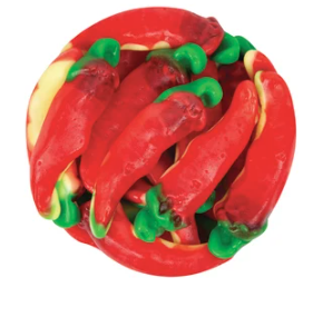 Vidal Gummy Cherry Flavored Chili Peppers