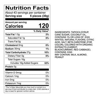 Natural Assorted Taffy (Banana, Raspberry, Watermelon) 27lbs