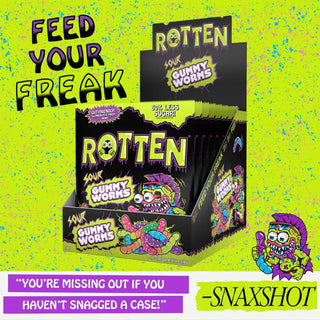 Rotten Sour Gummy Worms 1.8oz x 8ct