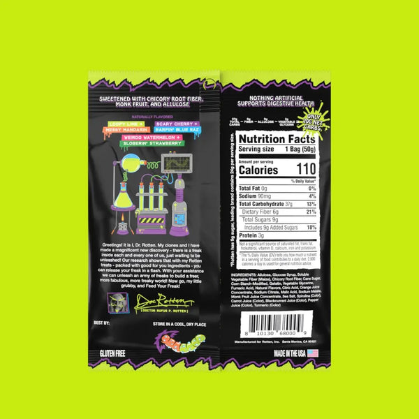 Rotten Sour Gummy Worms 1.8oz x 8ct