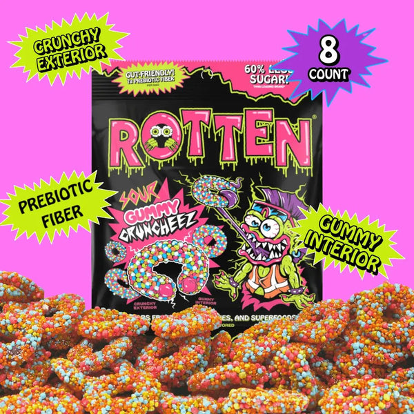 Rotten Sour Gummy Cruncheez 1.8oz x 8ct