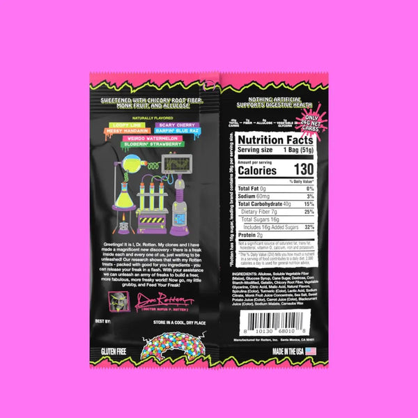 Rotten Sour Gummy Cruncheez 1.8oz x 8ct