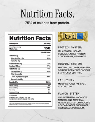 David Bar Chocolate Chip Cookie Dough (12pk)