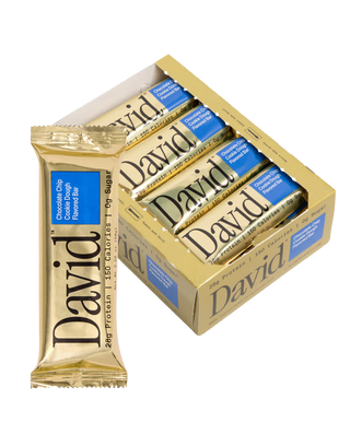 David Bar Chocolate Chip Cookie Dough (12pk)