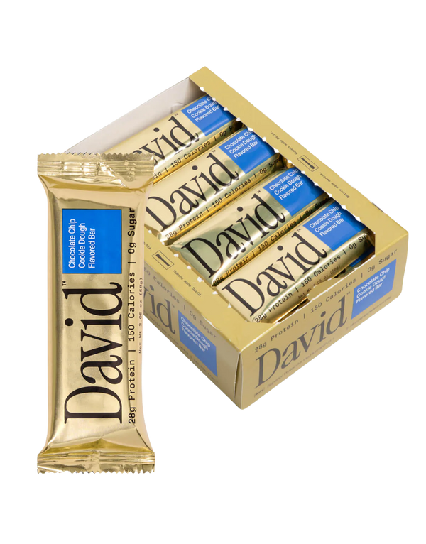 David Bar Chocolate Chip Cookie Dough (12pk)