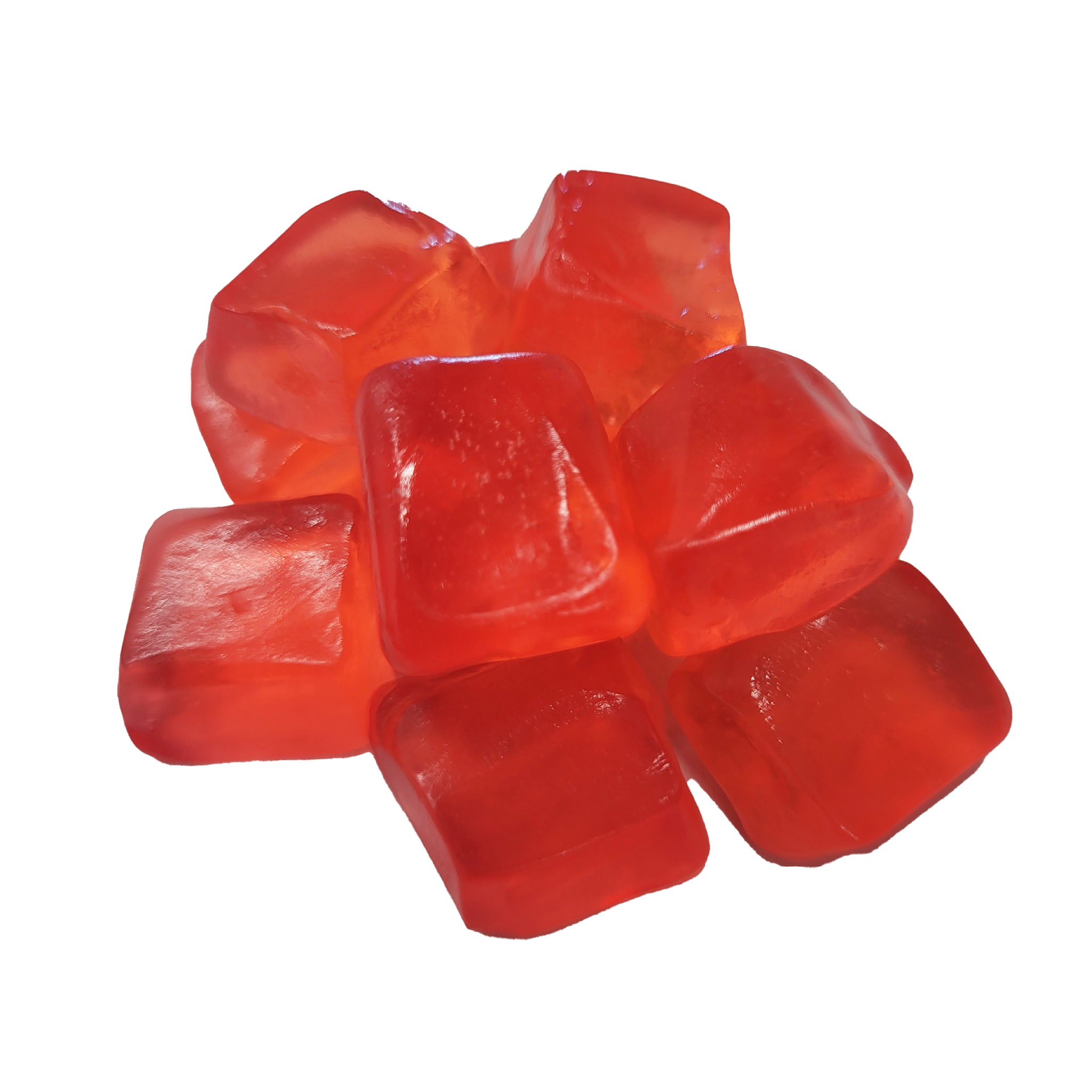 Melt & Pour Strawberry Gummy Cubes Bulk Red Gummy Cubes Candy Pros