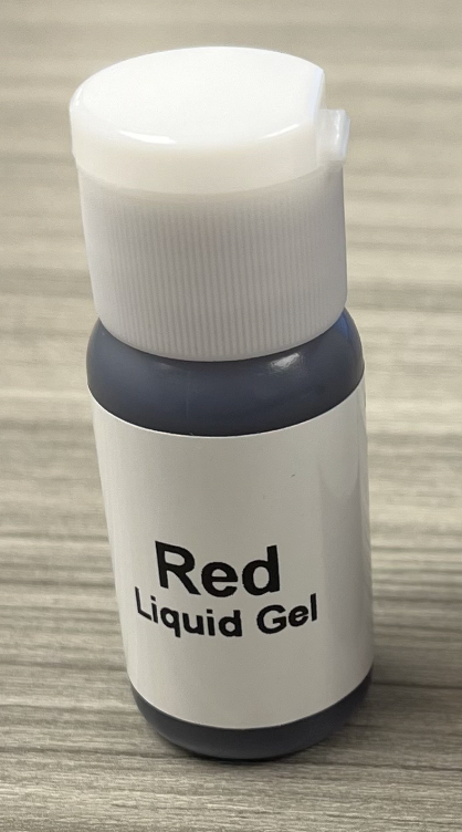 Red Gel Coloring Sample 0.5oz