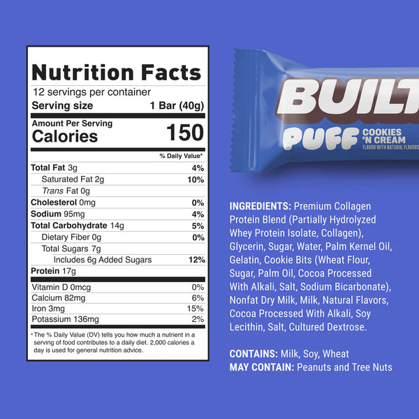 Built Puff: Cookies n Cream (12pk)