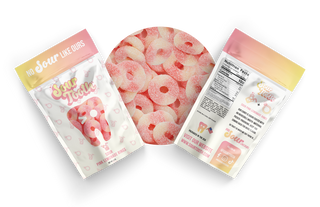 Sour Tooth Sour Pink Lemonade Rings 4oz x 12ct