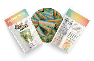 Sour Tooth Sour Rainbow Belts 4oz x 12ct
