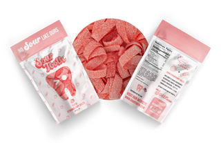 Sour Tooth Sour Strawberry Belts 4oz x 12ct