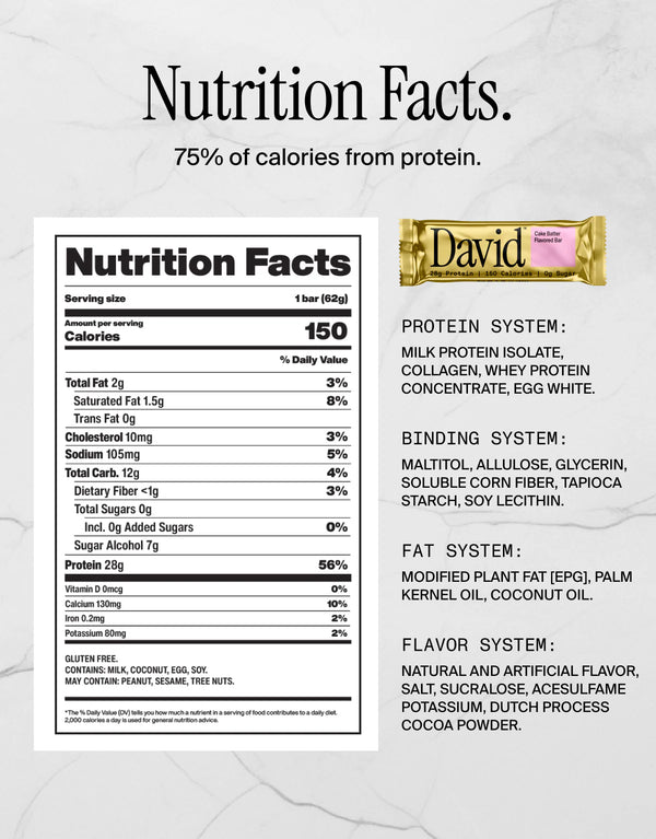 David Bar: Cake Batter (12pk)