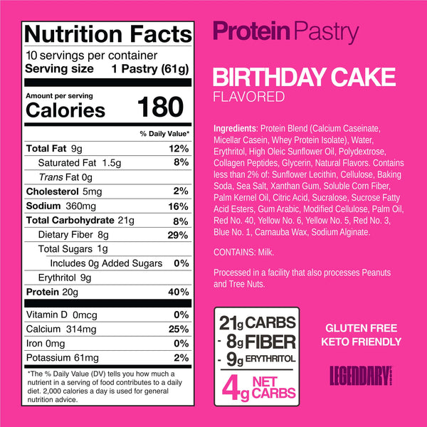 Legendary Tasty Pastry:10pk: Birthday Cake