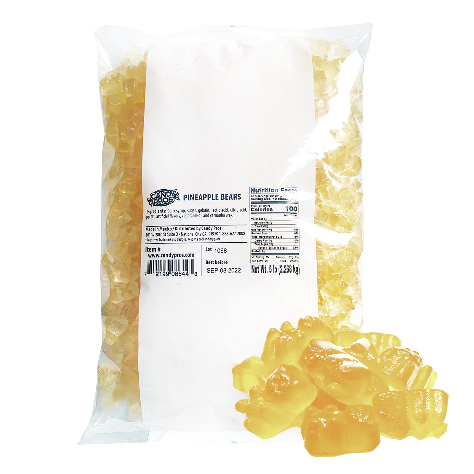 Pineapple Gummy Bears Bulk Pineapple Gummy Candy Candy Pros